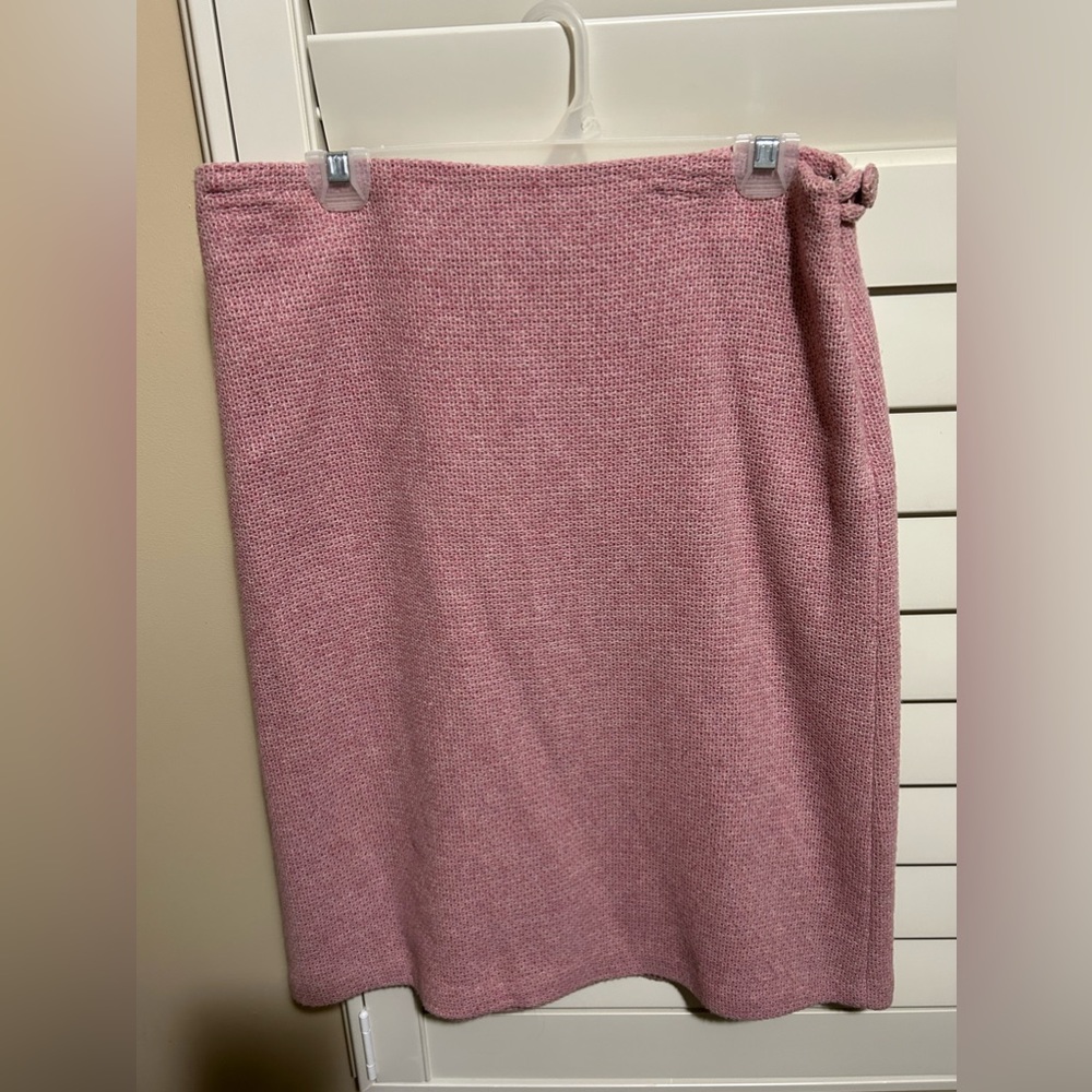 L.K. Bennett Knee-length Pink Pencil Skirt Sz 14